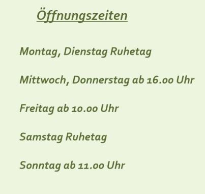Öffnungszeiten